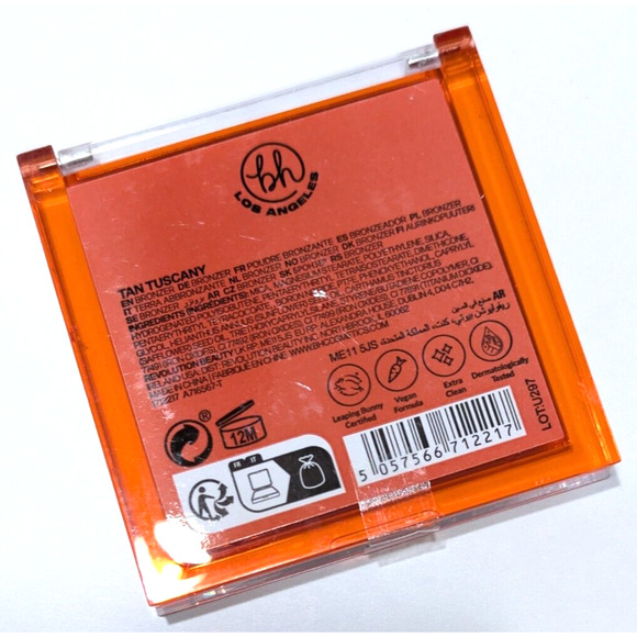 4/$20 bh Full Heat Matte Bronzer Pressed Powder Compact in Tan Tuscany, 0.22 Oz - Picture 5 of 7